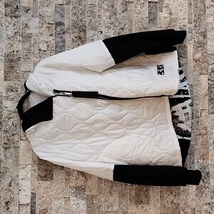 ACQUA &LIMONE WHITE/BLACK FALL JACKET ,MADE IN ITALY
